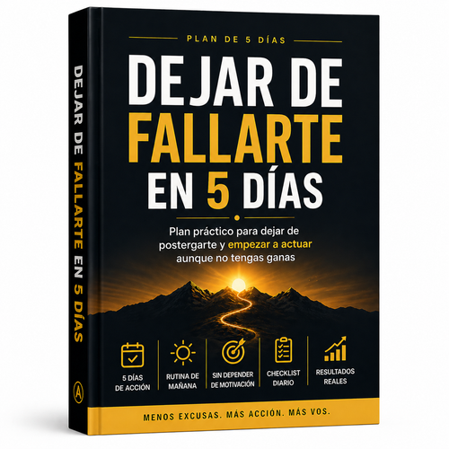 Plan de 5 días para dejar de fallarte